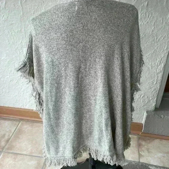 NWT South Moon Under Neely 100% cotton, tan, fringe cardigan - Picture 3 of 8